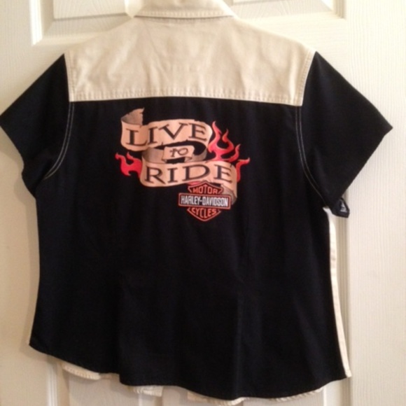 Harley-Davidson Tops - Harley Davidson snap front shirt